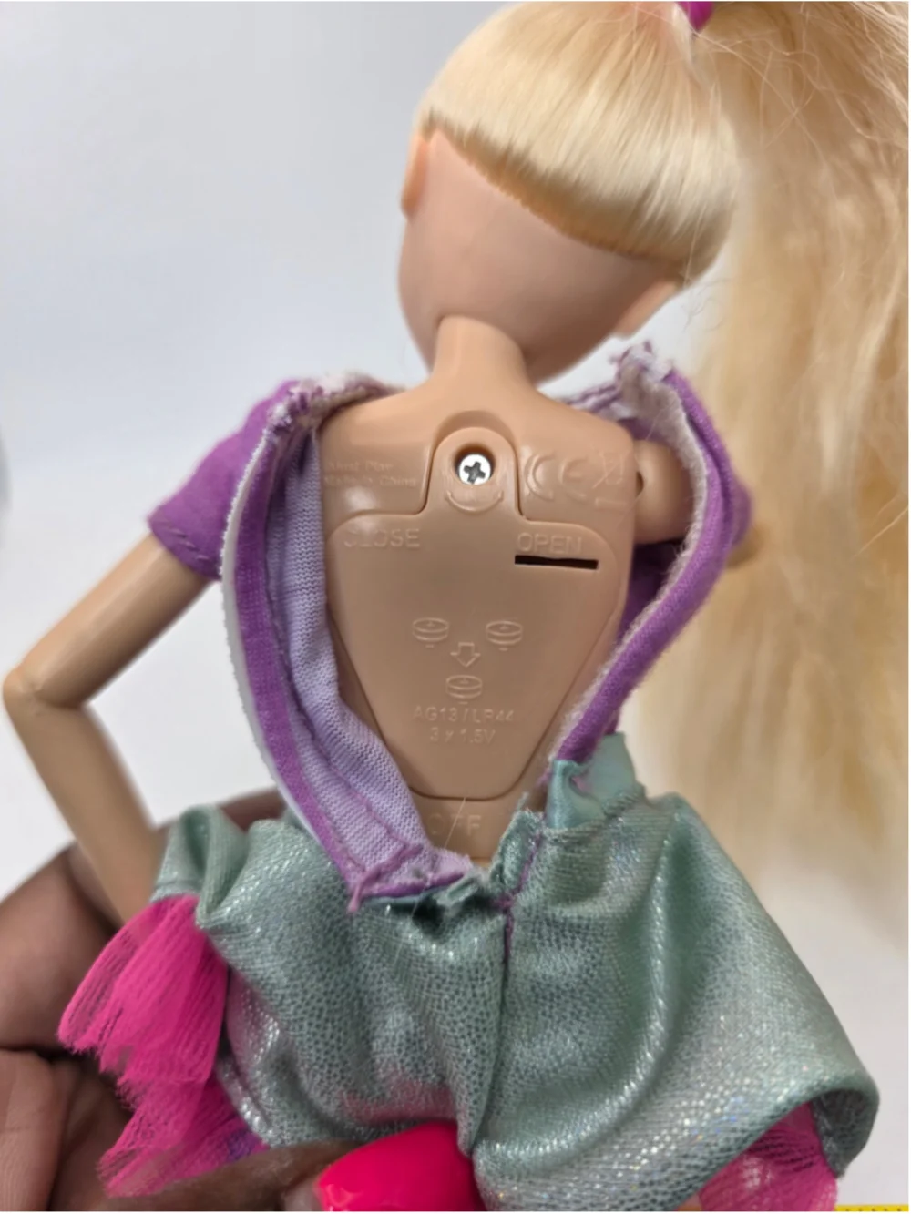 Just Play Girls Doll with Unicorn Shirt and Silver Skirt